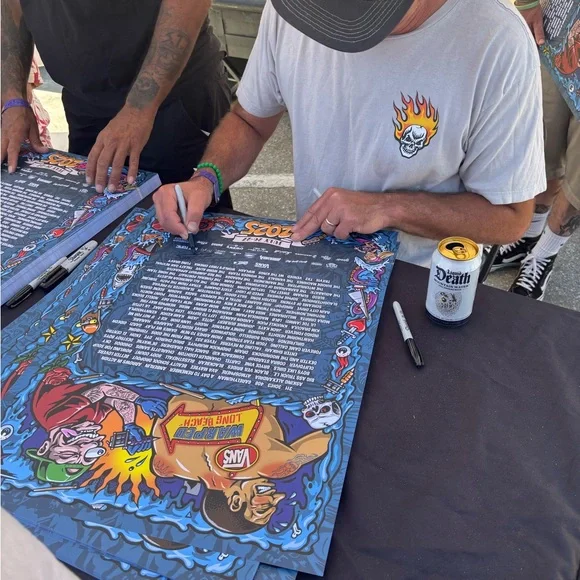 Vans Warped Tour Long Beach 30 Year Lineup Poster